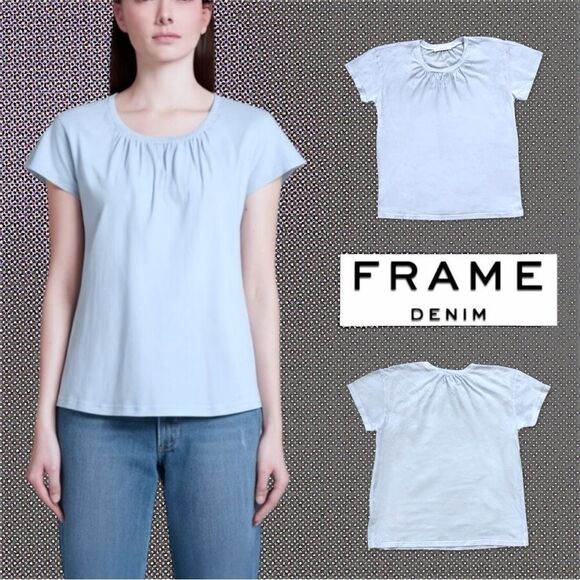 Frame The Gathered Short Sleeve Tee - Picture 9 of 11